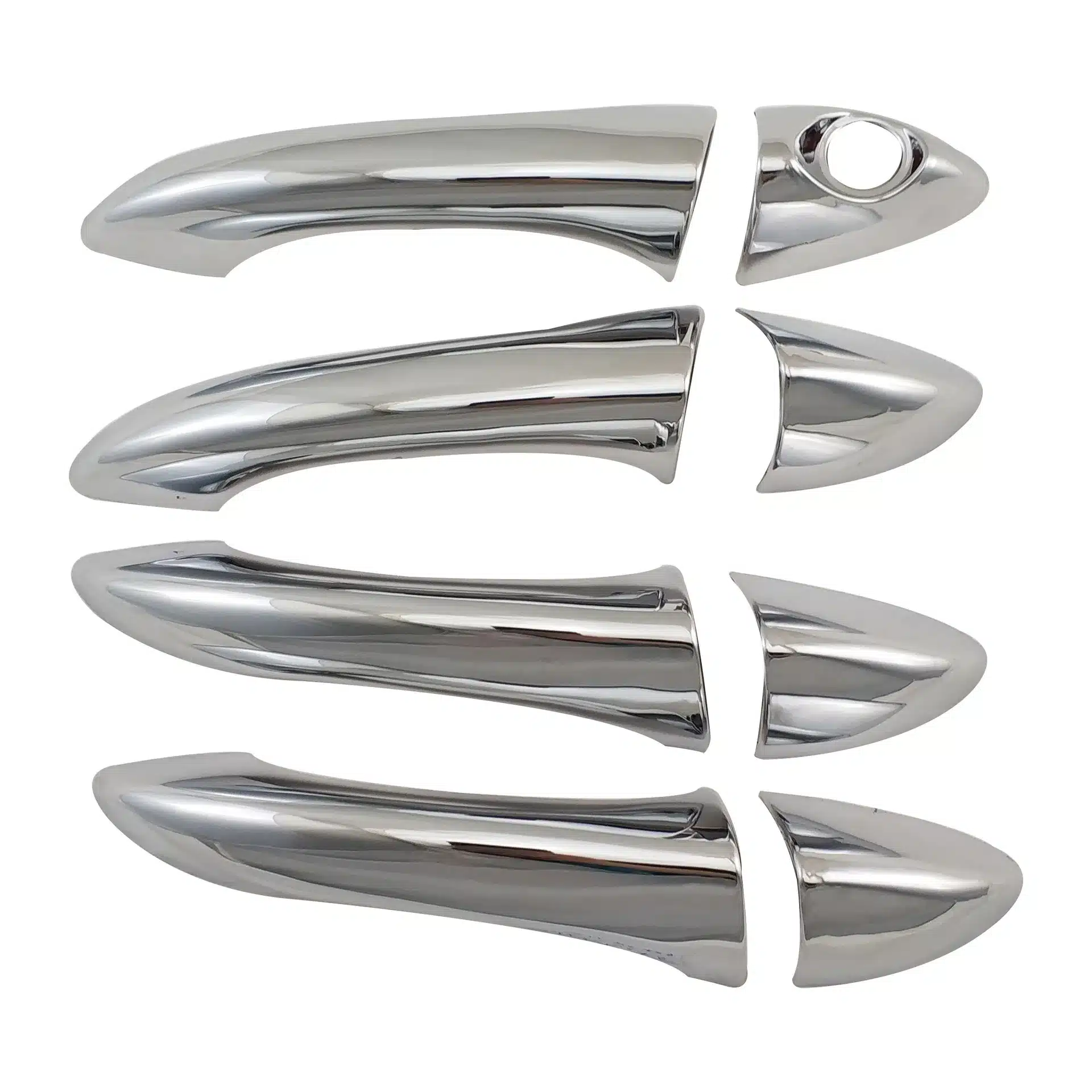 Chrome Exterior Door Handle Trims for BMW X5 E53 2000-2005, Electroplated Finish Set