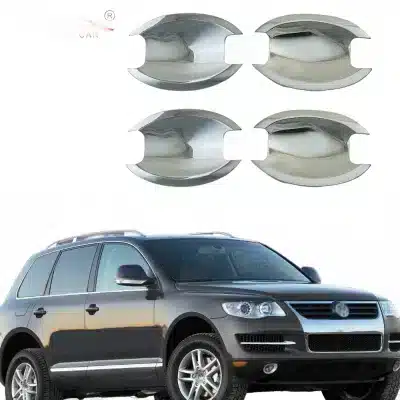 Chrome Exterior Door Handle Bowl Cover Trim for Nissan X-Trail T31 2008-2013, High-Gloss Electroplated Finish Protector