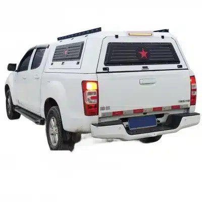 Heavy-Duty Steel Three-Door Truck Bed Canopy for Pickup Trucks, All-Welded Painted Cargo Box Cover Heavy-Duty Steel Three-Door Truck Bed Canopy for Pickup Trucks, All-Welded Painted Cargo Box Cover