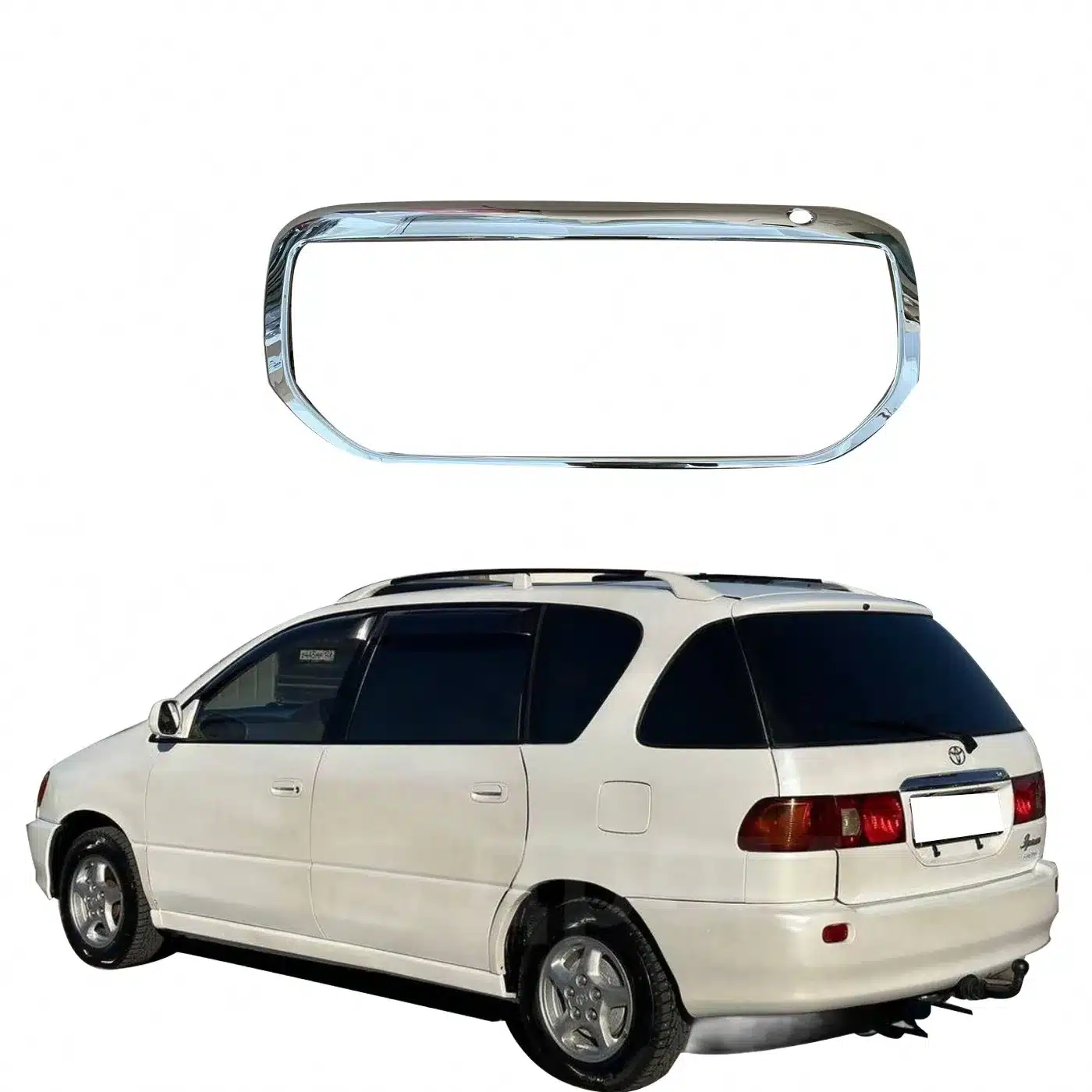 Chrome Plated License Plate Frame for Toyota Ipsum 2000 Luxury Exterior Decorative Trim