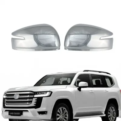 Rearview Mirror Cover Caps for Toyota Land Cruiser LC300 Side Wing Mirror Housing Shell Trim Rearview Mirror Cover Caps for Toyota Land Cruiser LC300 Side Wing Mirror Housing Shell Trim