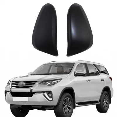 Matte Black Side Rearview Mirror Covers for Toyota Fortuner 2016 Replacement Wing Mirror Caps Matte Black Side Rearview Mirror Covers for Toyota Fortuner 2016 Replacement Wing Mirror Caps