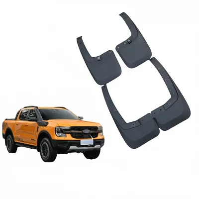 Soft TPE Mud Flaps Splash Guards for Ford Ranger T9 2022-2024 Off-Road Fender Flares Front and Rear Set Soft TPE Mud Flaps Splash Guards for Ford Ranger T9 2022-2024 Off-Road Fender Flares Front and Rear Set