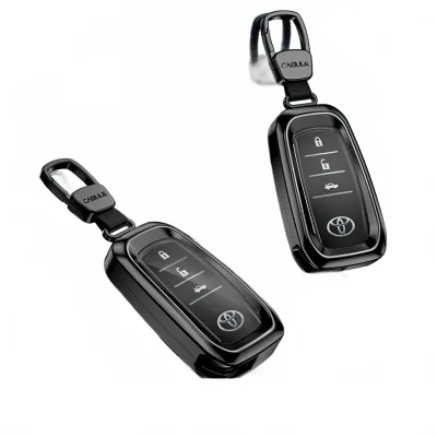 Full Coverage TPU Key Fob Cover for Toyota Camry Highlander Prado Crown Reiz Levin Alphard Remote Shell Case Pocket Full Coverage TPU Key Fob Cover for Toyota Camry Highlander Prado Crown Reiz Levin Alphard Remote Shell Case Pocket