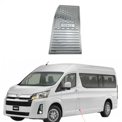 Fuel Tank Cap Cover Trim Chrome Exterior Gas Tank Decoration Compatible with Toyota Hiace 300 Series 2019-Present