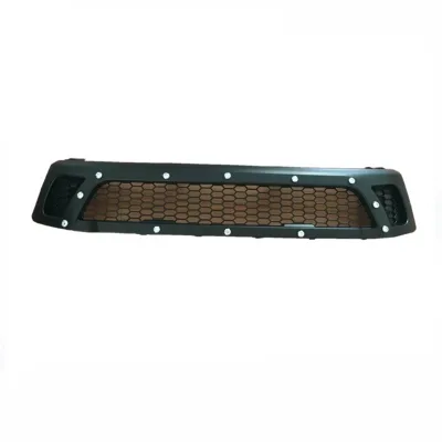 Front Bumper Grille with LED Accent Lights Matte Black Mesh Grill for Toyota Hilux Revo Front Bumper Grille with LED Accent Lights Matte Black Mesh Grill for Toyota Hilux Revo