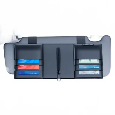 Universal Car Sun Visor Organizer Acrylic Card Holder and Multi-Functional Interior Storage Sleeve Universal Car Sun Visor Organizer Acrylic Card Holder and Multi-Functional Interior Storage Sleeve