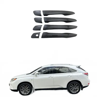 Carbon Fiber Style Car Door Handle Cover Trim for Lexus RX270 RX350 RX450H 2012-2015 Carbon Fiber Style Car Door Handle Cover Trim for Lexus RX270 RX350 RX450H 2012-2015