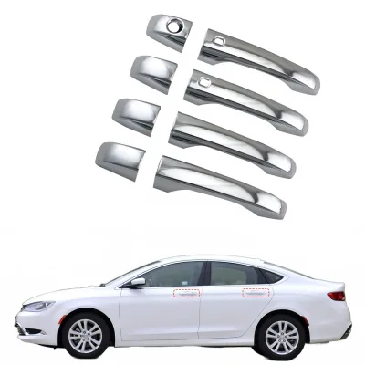 Exterior Door Handle Cover Overlays Compatible with Chrysler 300C 2011-2015 and Dodge Journey, Triple Chrome Plated / Carbon Fiber Style Finishes Exterior Door Handle Cover Overlays Compatible with Chrysler 300C 2011-2015 and Dodge Journey, Triple Chrome Plated / Carbon Fiber Style Finishes
