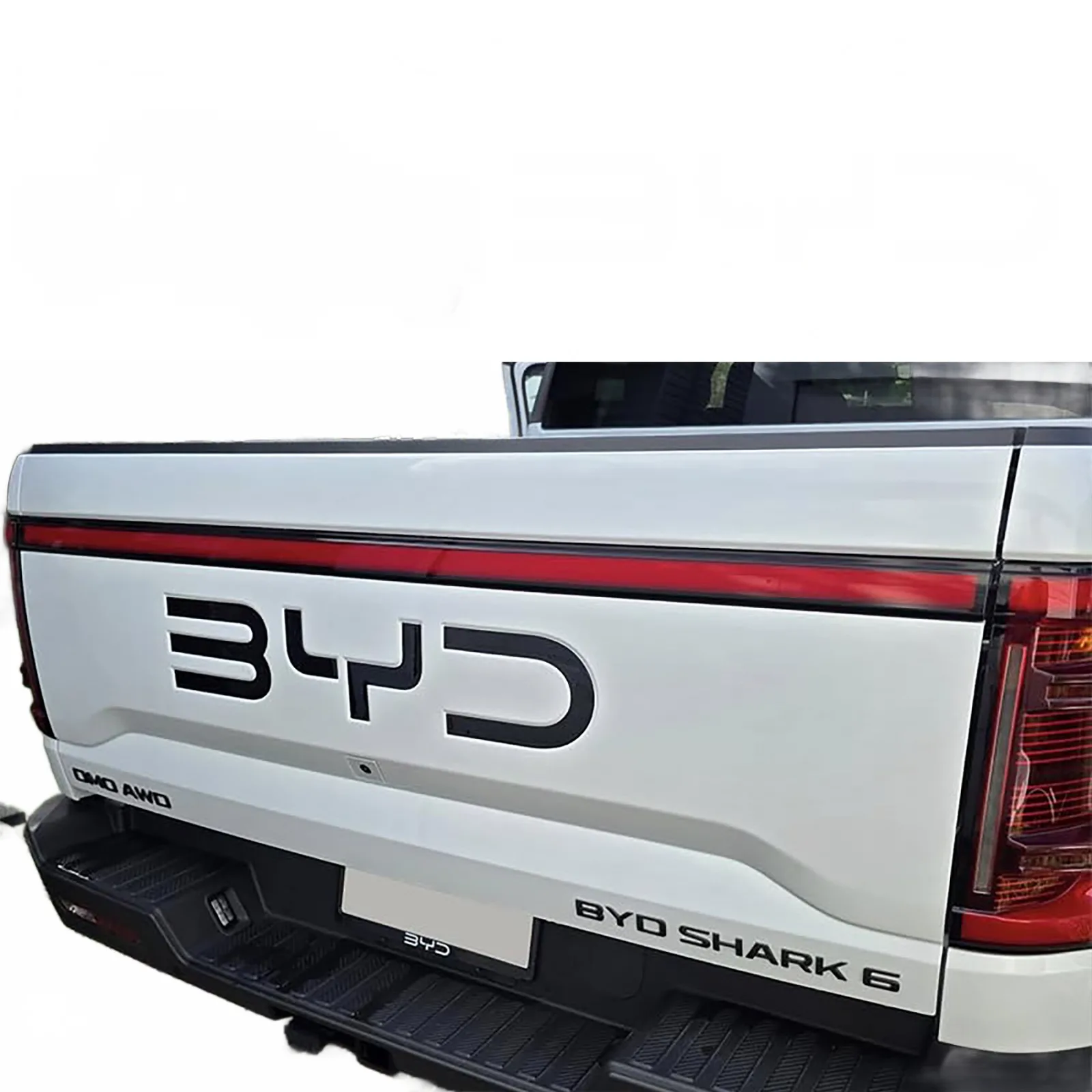 Matte Black Front and Rear Emblem Cover Decoration Kit for BYD Shark 6 Pickup