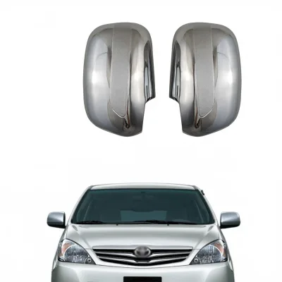 Chrome Plated ABS Rearview Mirror Cover Trim for Toyota Kijang Innova 2004-2012 Left and Right Pair Chrome Plated ABS Rearview Mirror Cover Trim for Toyota Kijang Innova 2004-2012 Left and Right Pair