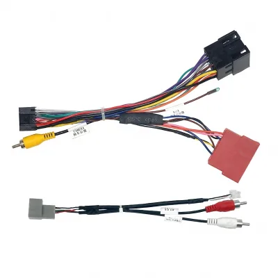 16-Pin Android Head Unit Power Harness with Factory USB Adapter Cable for Lada Vesta 2006-2016 16-Pin Android Head Unit Power Harness with Factory USB Adapter Cable for Lada Vesta 2006-2016