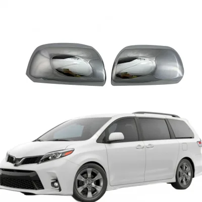 Rear View Side Mirror Cover Caps Chrome Plated Trim For Toyota Sienna 2010-2018 Left and Right Pair Rear View Side Mirror Cover Caps Chrome Plated Trim For Toyota Sienna 2010-2018 Left and Right Pair