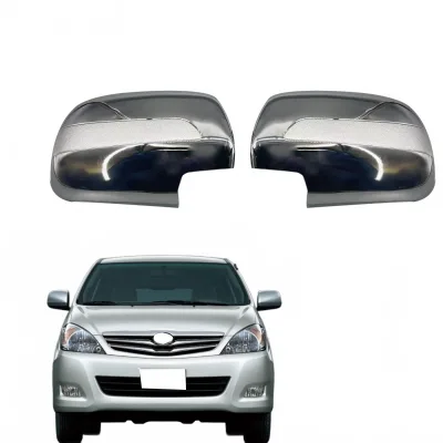 Chrome Plated ABS Side Rearview Mirror Covers Outer Shell Protection Garnish for Toyota Innova 2004 Chrome Plated ABS Side Rearview Mirror Covers Outer Shell Protection Garnish for Toyota Innova 2004