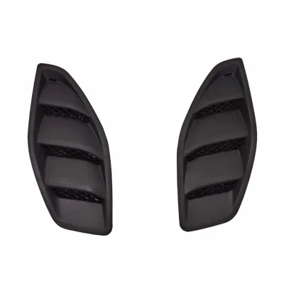 Hood Vent Decorative Grille Bezels Pair Black for Jeep Wrangler JK JL JT Gladiator BJ40 10th Anniversary Style Hood Vent Decorative Grille Bezels Pair Black for Jeep Wrangler JK JL JT Gladiator BJ40 10th Anniversary Style
