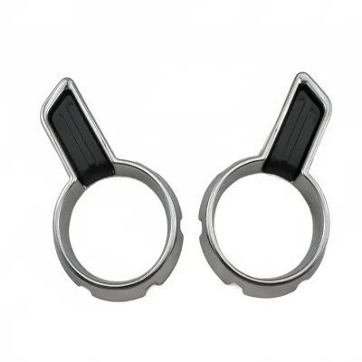 Front Fog Light Cover Trim Chrome Plated Decorative Frame for Hilux Revo 2016