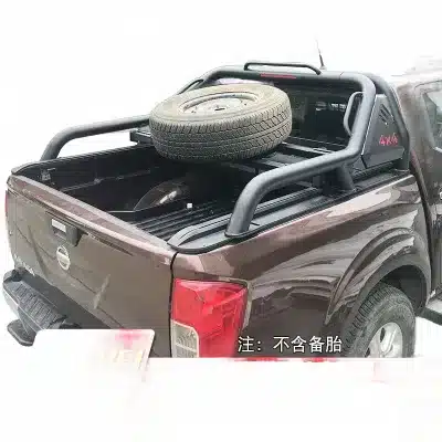 Heavy-Duty Steel Roll Bar with Spare Tire Carrier for Nissan Navara and Dongfeng Rich 6 Pickup Trucks Heavy-Duty Steel Roll Bar with Spare Tire Carrier for Nissan Navara and Dongfeng Rich 6 Pickup Trucks