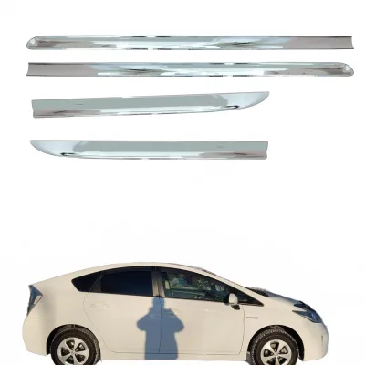 Chrome Side Door Streamer Molding Trim for Toyota Prius 30 Series Exterior Protection Strips Chrome Side Door Streamer Molding Trim for Toyota Prius 30 Series Exterior Protection Strips