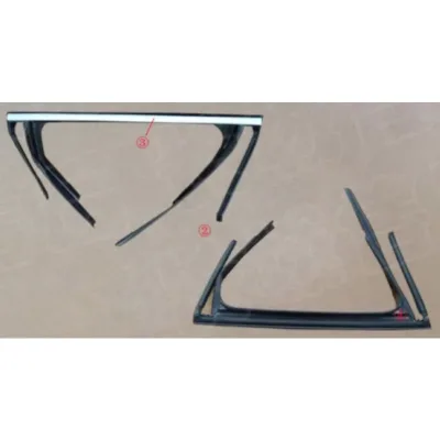 Window Glass Moulding Trim for 2021 GWM Haval H6 3rd Gen, Bright Silver/Dark Black Window Glass Moulding Trim for 2021 GWM Haval H6 3rd Gen, Bright Silver/Dark Black