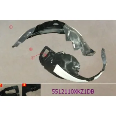 For GWM Haval H6 18 Front Left Fender Liner with Cotton No Mud Flap CC6463 5512110XKZ1DB For GWM Haval H6 18 Front Left Fender Liner with Cotton No Mud Flap CC6463 5512110XKZ1DB