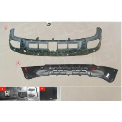 Rear Bumper Lower Cover for GWM Haval H6 2018 with Parking Sensor Holes Dual Exhaust Rear Bumper Lower Cover for GWM Haval H6 2018 with Parking Sensor Holes Dual Exhaust