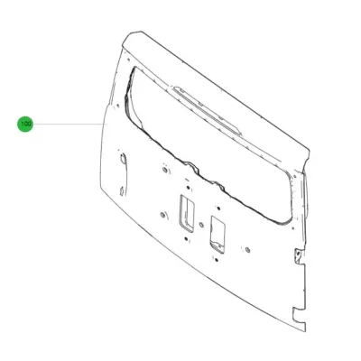 Tailgate Shell Spare Tire Style for GWM Haval Raptor Rear Door 6301020XKN53A Tailgate Shell Spare Tire Style for GWM Haval Raptor Rear Door 6301020XKN53A