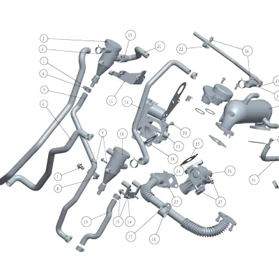 Sida Power Crankcase Ventilation Oil Return Pipe for SD4V25 2.5T Diesel Engine – 1014211-0069-001 Sida Power Crankcase Ventilation Oil Return Pipe for SD4V25 2.5T Diesel Engine – 1014211-0069-001