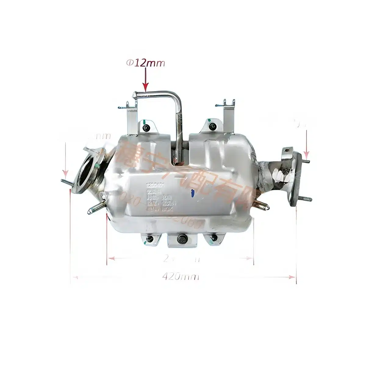 JAC Motors Rear Three-Way Catalytic Converter for 2.0L CTI Diesel HFC4DB2 Engine