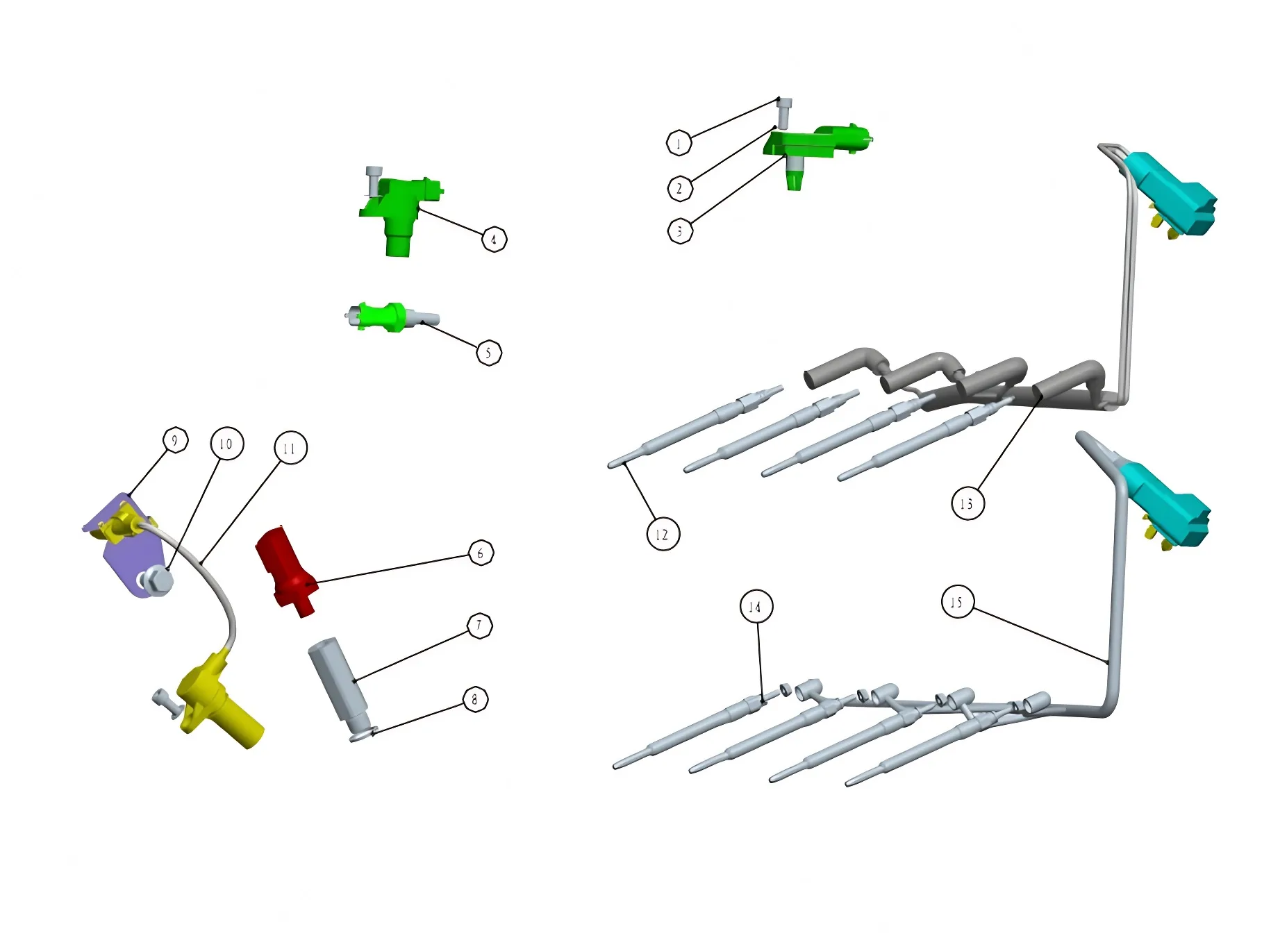 Sida Power Glow Plug for SD4V25 2.5T Diesel Engine – Part No. 3769121-0182-001