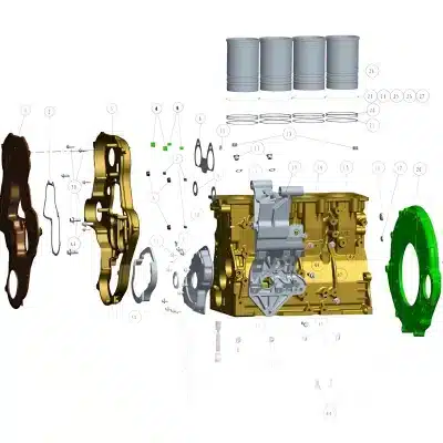 Sida Power SD4V25 Engine Cylinder Liner O-Ring Set – 2.5T Diesel Engine Sida Power SD4V25 Engine Cylinder Liner O-Ring Set – 2.5T Diesel Engine