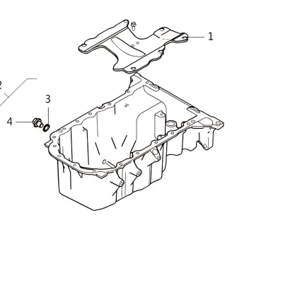 GWM Oil Pan Assembly for GW4B13 1.3L Engine – 1009100AEB14 GWM Oil Pan Assembly for GW4B13 1.3L Engine – 1009100AEB14