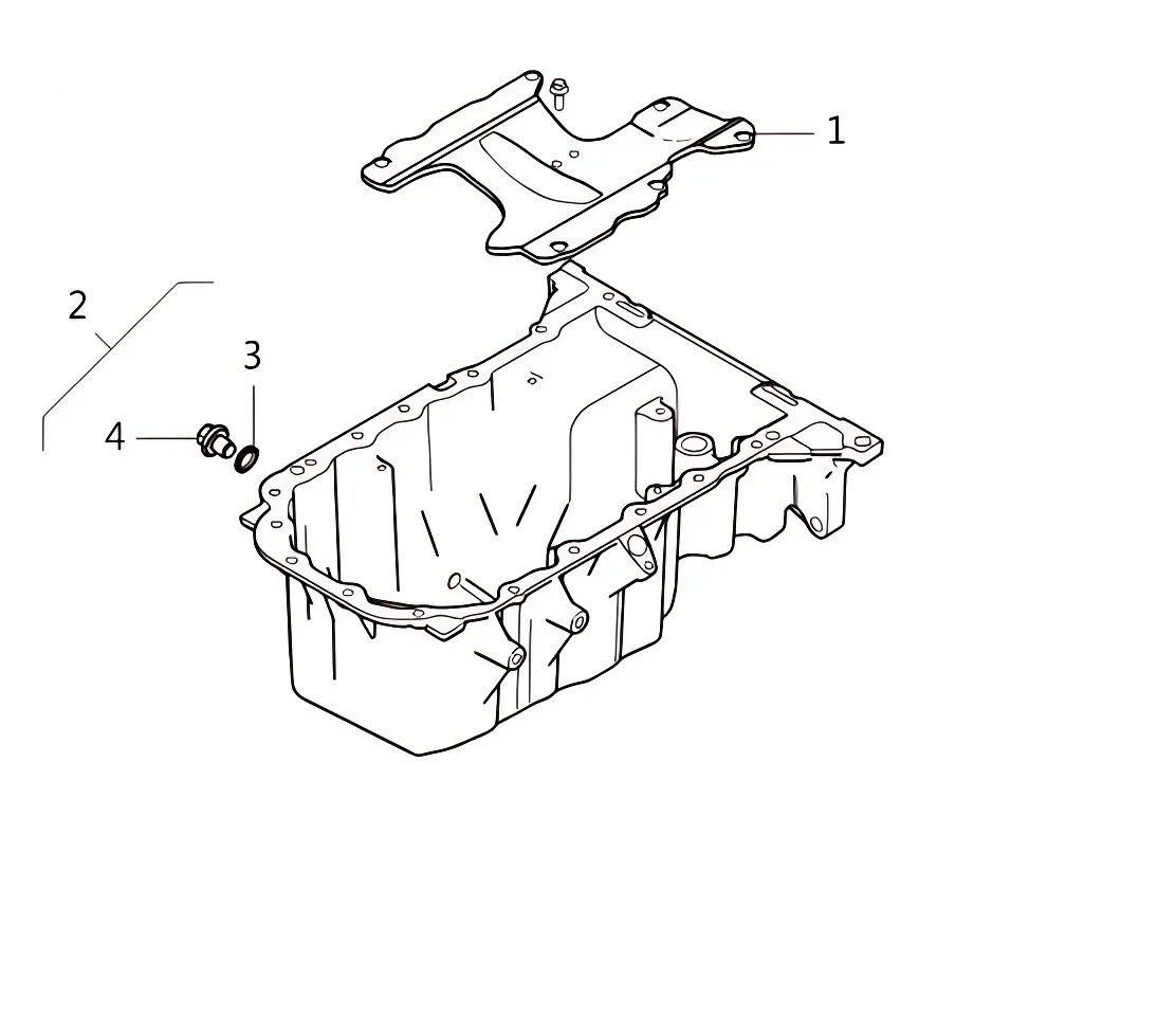 GWM Oil Pan Assembly for GW4B13 1.3L Engine – 1009100AEB14