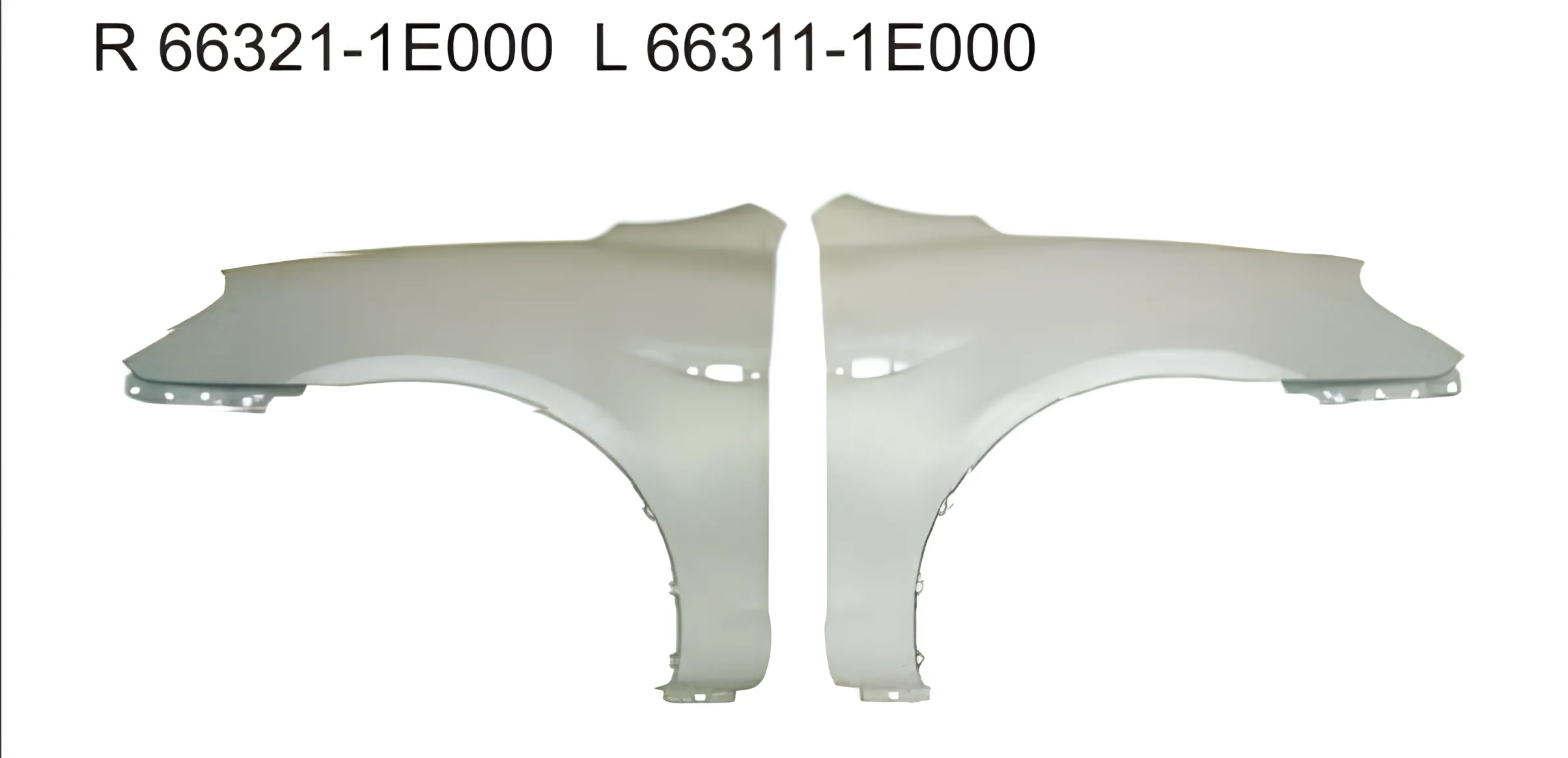 Front Fender for 2006 Hyundai Accent Left/Right Side 66321-1E000 66311-1E000 Gold Replacement