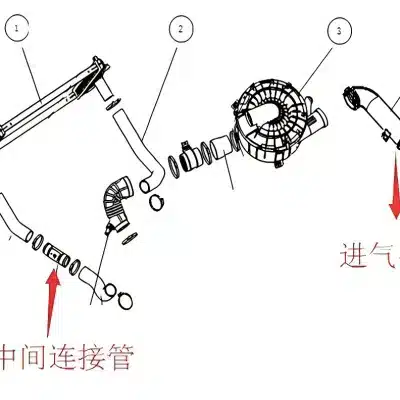 JAC Motors Shuailing T6 Intercooler Air Pipe Assembly – 1109016R004 1119021-0276-001 JAC Motors Shuailing T6 Intercooler Air Pipe Assembly – 1109016R004 1119021-0276-001