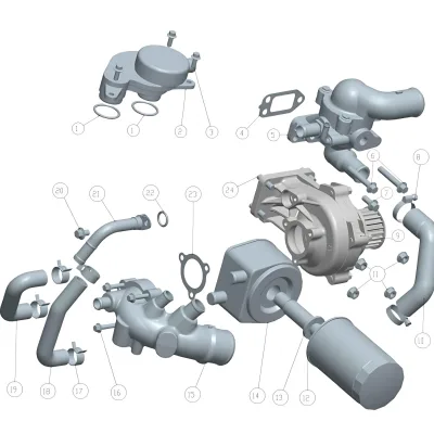Sida Power Oil Cooler Assembly for SD4V25 2.5L Diesel Engine – 1013010-V1055R Sida Power Oil Cooler Assembly for SD4V25 2.5L Diesel Engine – 1013010-V1055R