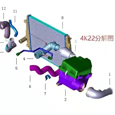 Intercooler Air Pipe 1109502P31G3 for JAC Shuailing T6 Pickup Intercooler Air Pipe 1109502P31G3 for JAC Shuailing T6 Pickup