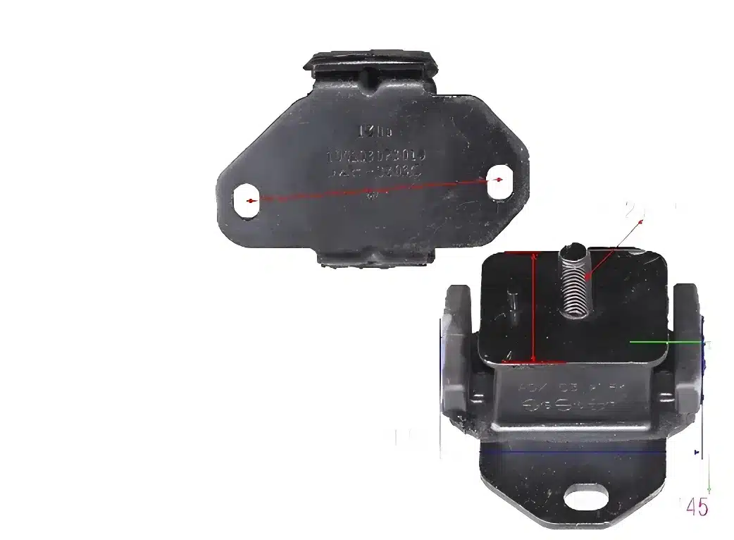 JAC Motors Left Side Engine Mount for HFC4DA1 2.8L Diesel Engine – 1001030P3010