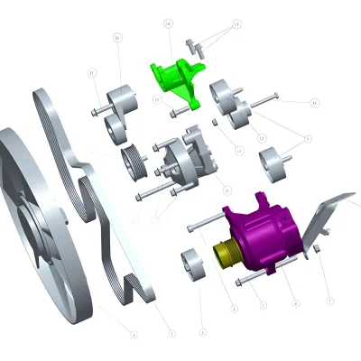 Sida Power Fan Bracket Assembly for SD4V25 2.5T Diesel Engine (1308100-V1055R)