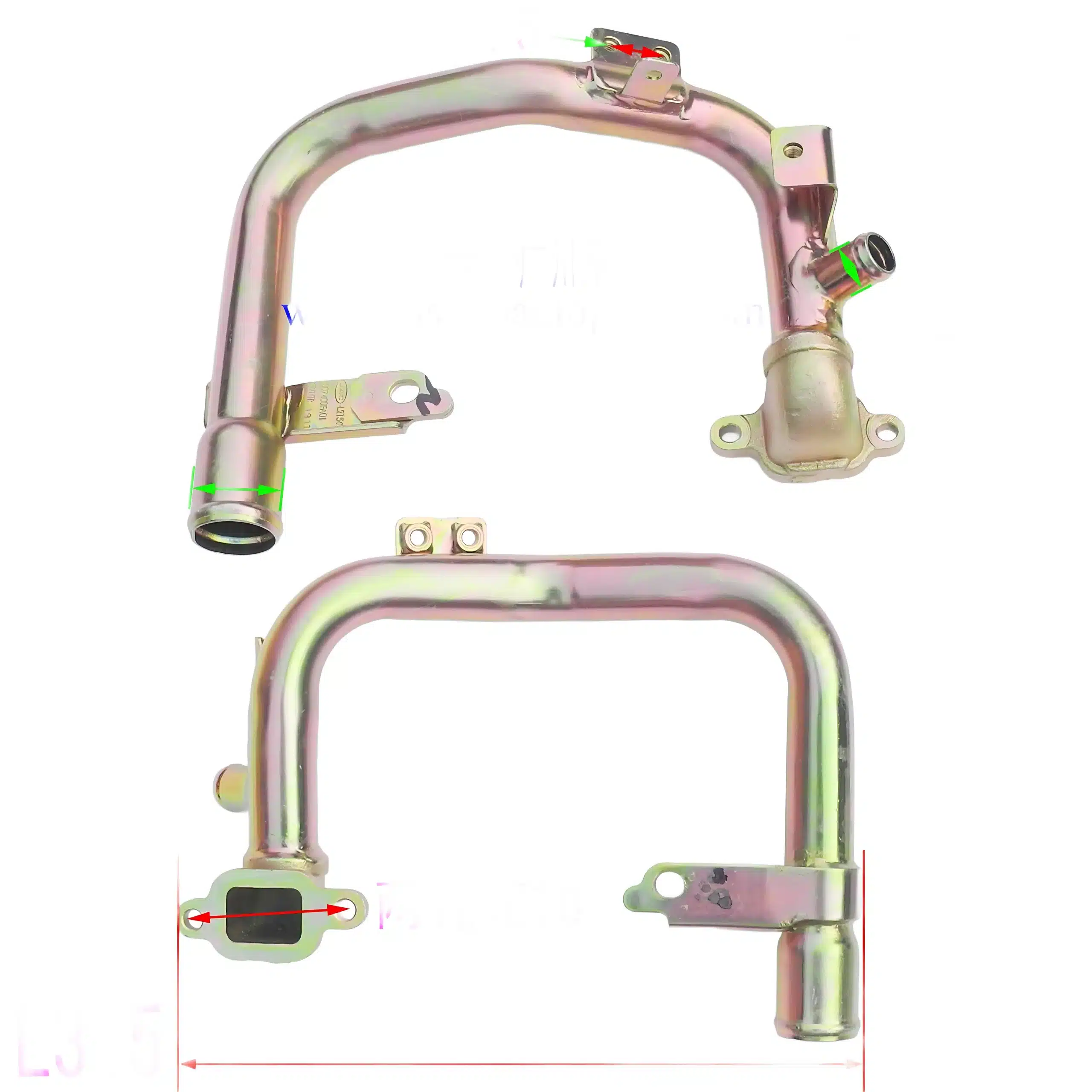 Genuine JAC Motors Oil Cooler Water Pipe for HFC4DA1 2.8L Diesel Engine – 1307400FA01