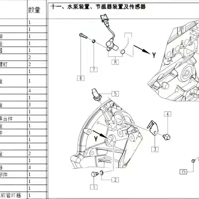 Jiangxi Isuzu JE4D25 2.5L Engine Thermostat Gasket – 1306011RAA Jiangxi Isuzu JE4D25 2.5L Engine Thermostat Gasket – 1306011RAA