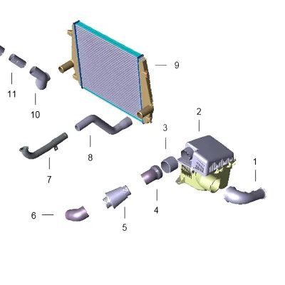 JAC Motors Shuailing T8 Air Filter Intake Hose – 1109033P31F0 JAC Motors Shuailing T8 Air Filter Intake Hose – 1109033P31F0