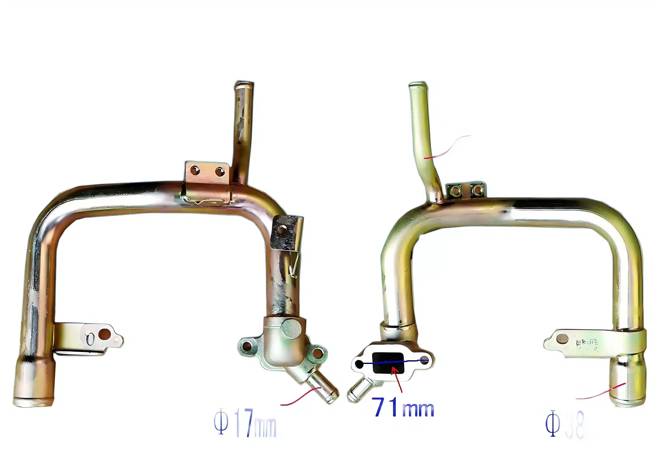 JAC Motors Oil Cooler Water Pipe for HFC4DA1 2.8L Diesel Engine – 1307400FA020
