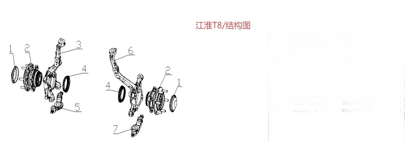 JAC Shuailing T6 Front Wheel Dust Cover Assembly – Part Number 3103025-0006-001