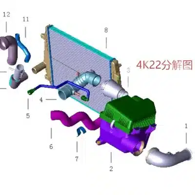 JAC Motors Shuailing T6 Air Filter Pipe Assembly – 1109010P31G3 JAC Motors Shuailing T6 Air Filter Pipe Assembly – 1109010P31G3