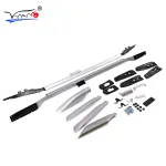 Silver Aluminum Alloy Roof Rack Side Rails for 2011-2023 Toyota Land Cruiser Prado 150 FJ150, 75kg Load Capacity