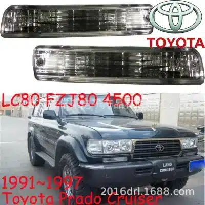 Front Bumper Fog Light Assembly with DRL for Toyota Land Cruiser LC80 FZJ80 4500 Prado Series Front Bumper Fog Light Assembly with DRL for Toyota Land Cruiser LC80 FZJ80 4500 Prado Series
