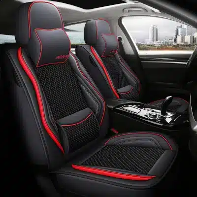 Full Coverage Ice Silk Car Seat Covers for Mercedes-Benz C-Class C180L C200L C300, 5-Seat Custom Fit, Mystery Black Full Coverage Ice Silk Car Seat Covers for Mercedes-Benz C-Class C180L C200L C300, 5-Seat Custom Fit, Mystery Black