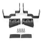 A-Pillar LED Light Pod Mounting Brackets for Toyota FJ Cruiser, Hood Ditch Light Mounts, Matte Black
