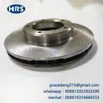 Front Brake Disc Rotor Pair for Toyota Land Cruiser LC100 1990-2006, 322mm Vented Steel, Part 43512-60140