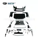 Full Body Kit Upgrade Conversion for Toyota Land Cruiser Prado FJ150 2008-2017 to 2022 LX570 Style, LED Headlights Taillights Bumper Hood Fenders